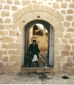 Woman Cleaning in Midyat, Turkey